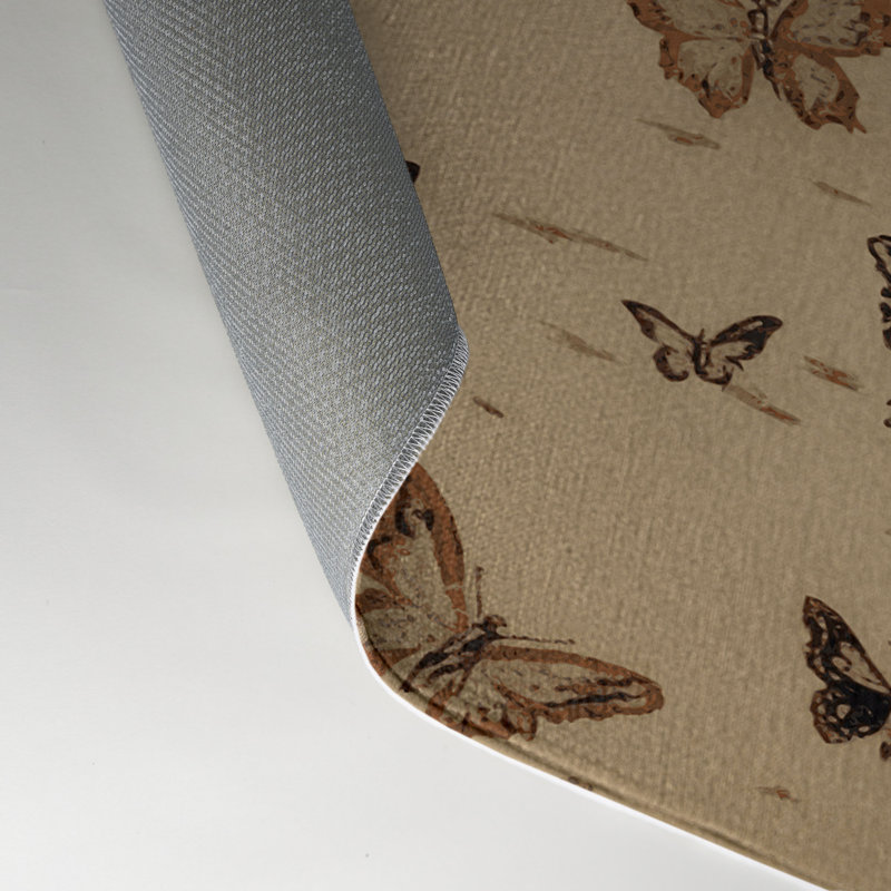 Tapis beige français d'intérieur et d'extérieur, Rectangulaire 3 pi x 5 pi