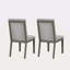 Ensemble de 2 chaises de salle à manger modernes à finition chêne gris et capitonnées-118100616-118100618