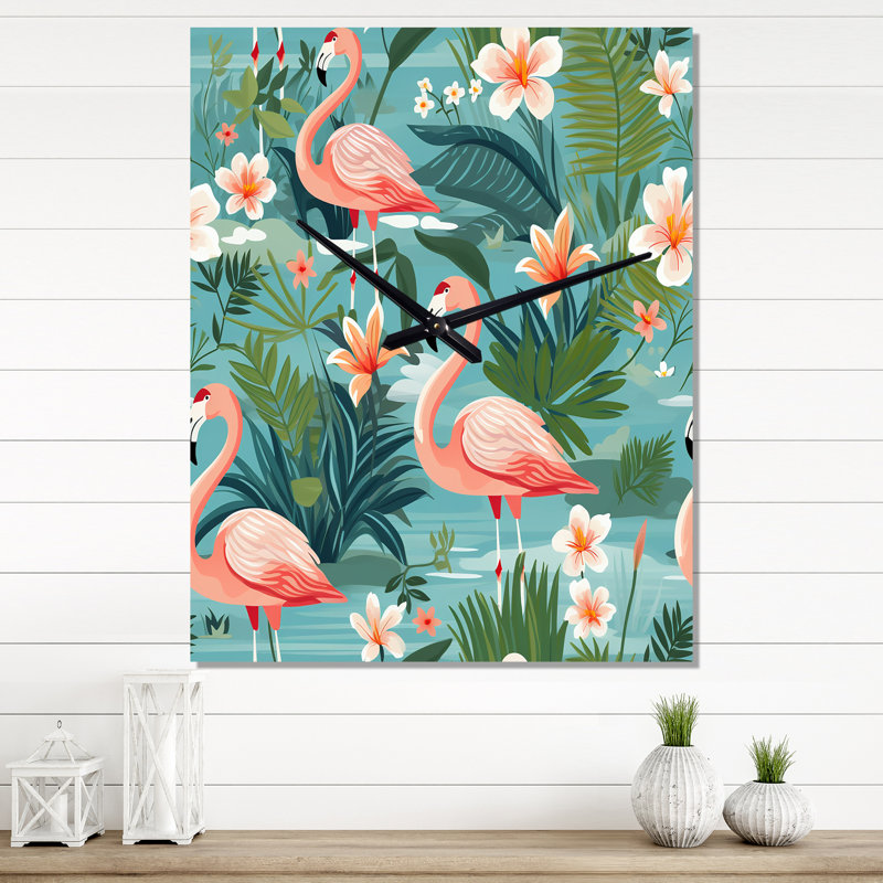 Janigan - Horloge murale tropicale, Grand
