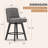 Swivel Upholstered 26'' Counter Stool Wood Leg-93801822-93801826-124606207