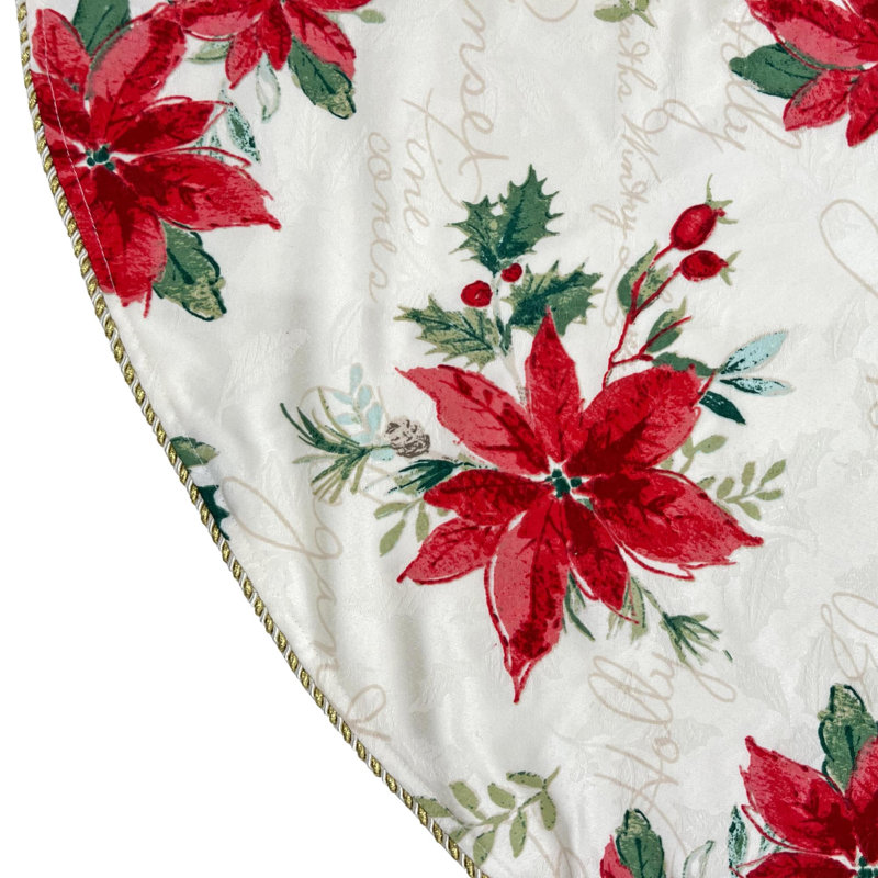 Lenox Winter Meadow Tree Skirt, Multicolor - 52"W x 52"L