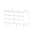 Commode d'appoint 6 tiroirs avec pieds en métal Ololade-1512249065