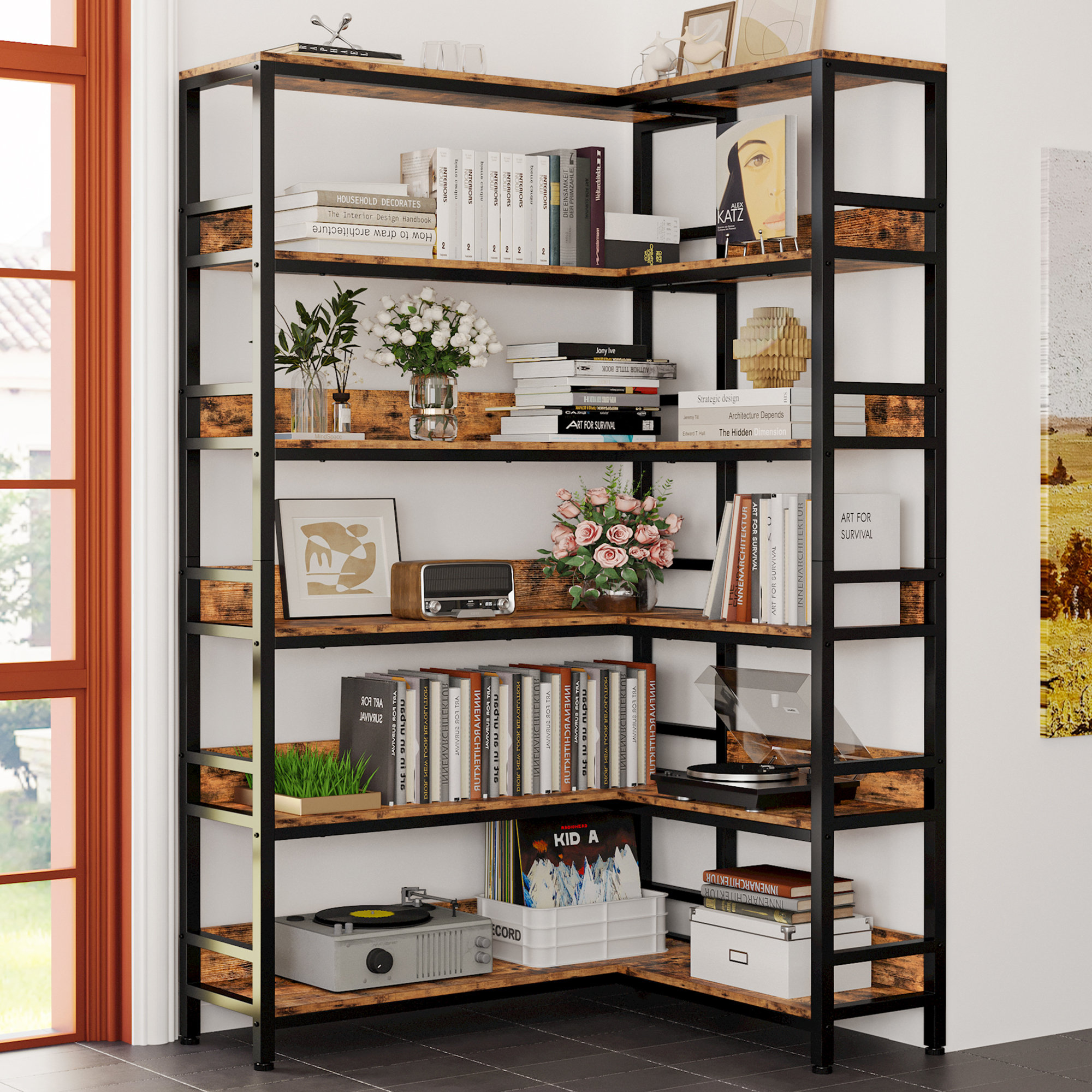 Trent Austin Design Roundtree Corner Bookcase & Reviews Wayfair