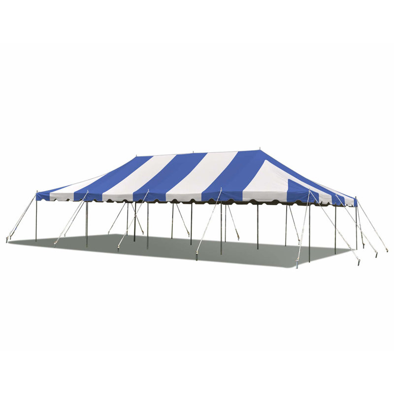 20' x 40' Weekender Pole Party Tent, Blue, Blue, 20 ft x 40 ft
