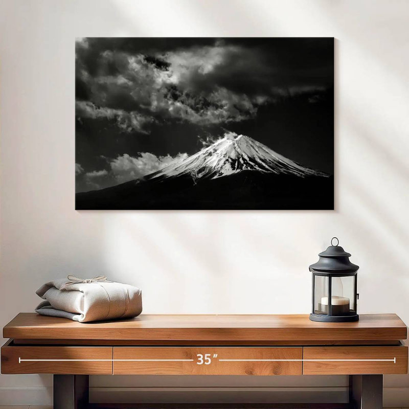 Alvord Monochrome Mount Fuji, 16" H x 24" W