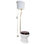 Cuvette de toilette à haut réservoir - style victorien antique, bol allongé, chasse d'eau par gravité de 1,6 GPF, réservoir mural (siège non inclus)