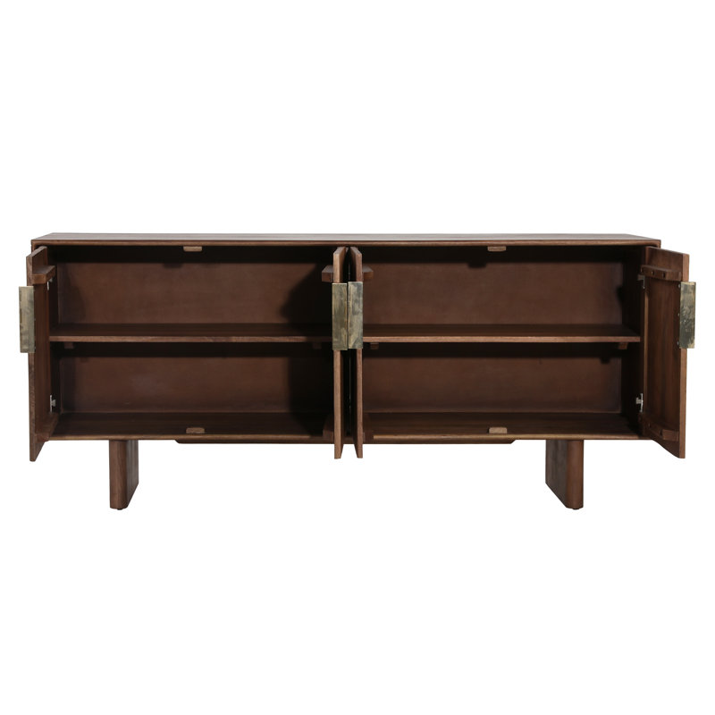 Silvie 69" Wide Sideboard, Medium Brown