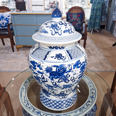 Handcrafted Porcelain China Ginger Jar 1