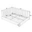 Lit double de style Mid-Century en velours gris avec ou pour chambre à coucher confortable