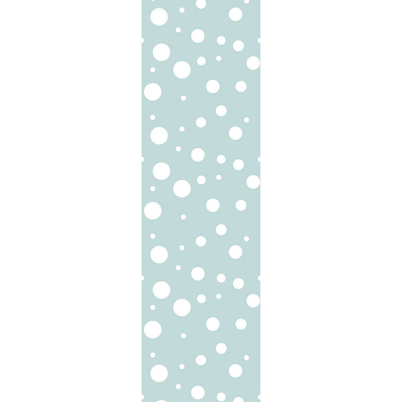 Chemin de table à pois, Bleu / blanc