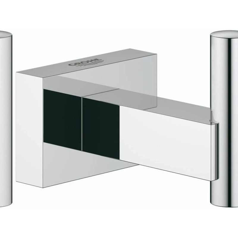 Essentials Chrome Cube Robe Hook
