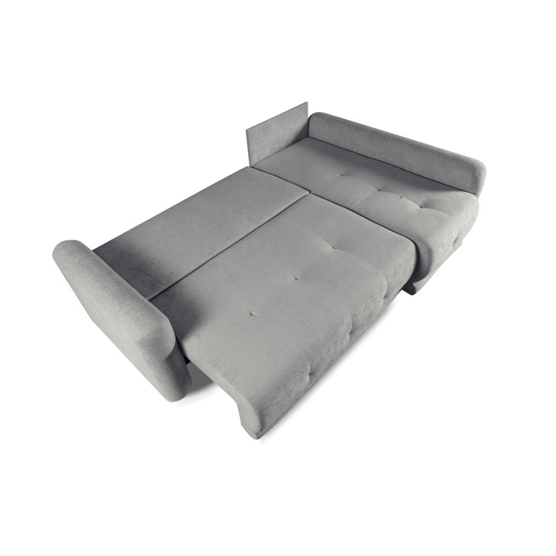 Tapani 4 Seater Velvet Sofa Bed, GREY