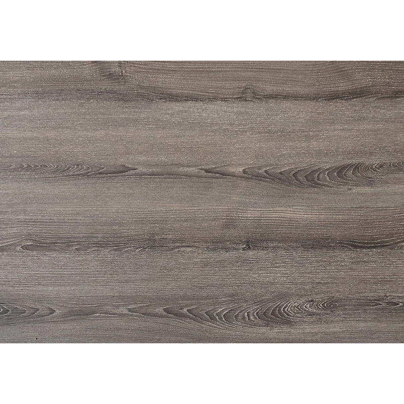 Table d'appoint compacte pour chambre à coucher avec plateau en stratifié brun et poignée taupe : un accessoire polyvalent en détail