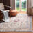 Felty Oriental Gray/Blue/Orange Area Rug-215934692