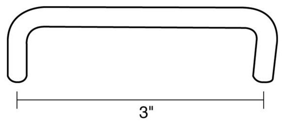 Poignée barre Expression Center to Center, Acier inoxydable, 3 25/32"