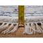 Tapis oriental rond 3 pi 2 po x 3 pi 2 po blanc doux, 250 KPSI, velours doux, noué à la main, avec motif de médaillon fleur Nain