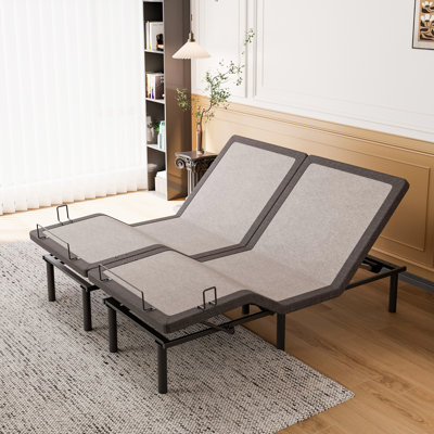Structure de lit escamotable réglable très grand avec massage, Zero Gravity, USB, éclairage sous le lit, contrôle d'application, série E3100