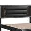 Lit pour grand lit tapissier noir Pu
