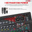 Console de mixage Bluetooth à 5 canaux avec table de mixage audio à 5 canaux et console USB avec effet DSP 99