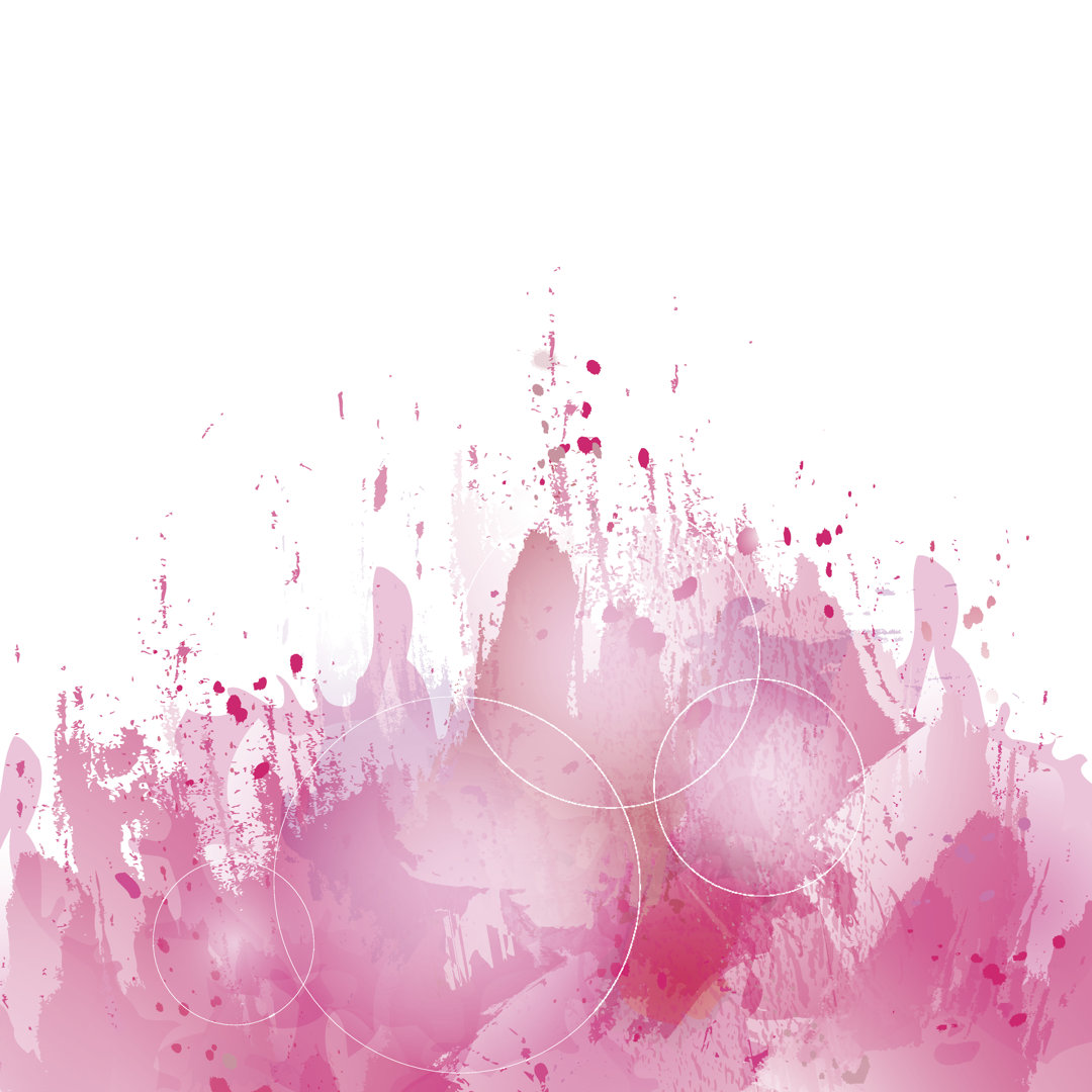 Pink Splash Wallpaper - Kunstdrucke auf Leinwand - Wrapped Canvas