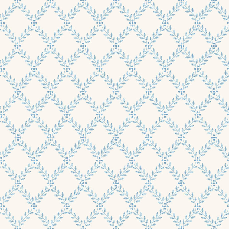Papier peint feuilles de treillis Borastapeter, Bleu
