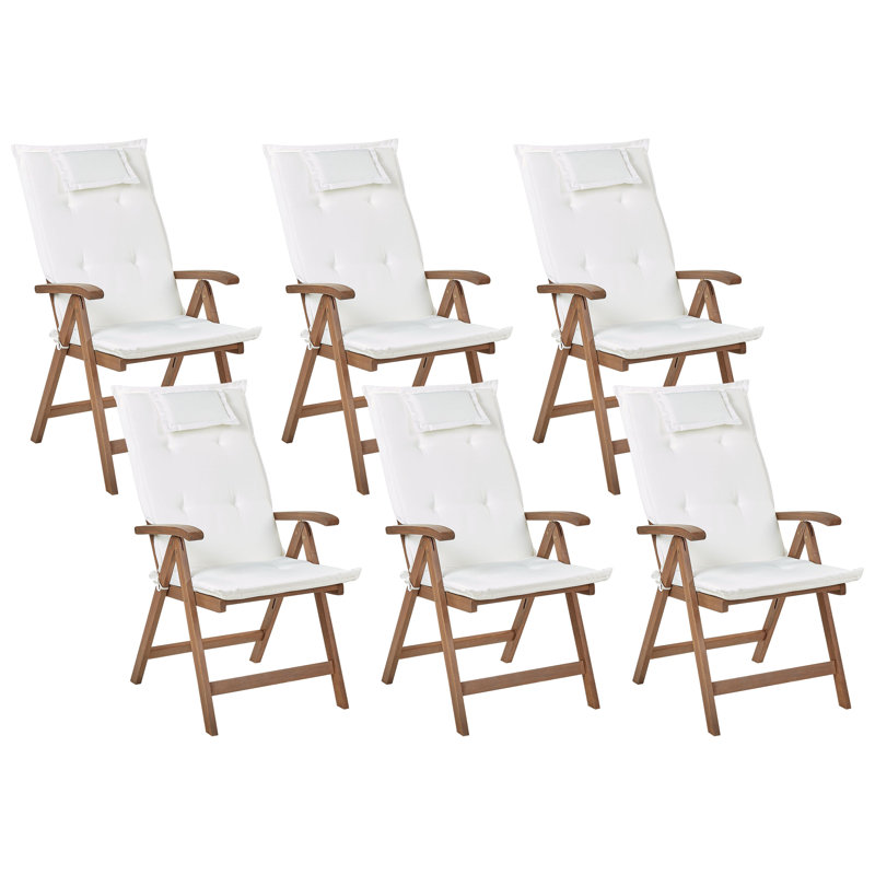 Bartonville Patio Dining Armchair with Cushion, White