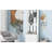 Modern Luxury 4-in-1 Hall Tree with Cushion, Versatile Coat Rack with 8 Gold Hooks and Legs, Entryway Bench with Adjustable Shelves & Fluted Doors for Hallway, Living Room-524928857