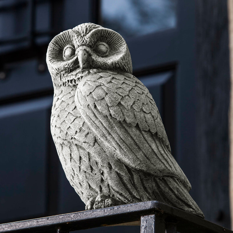 Night Owl Statue, Alpine Stone