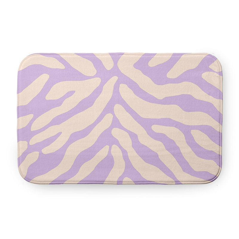Tapis de bain Flora and Fauna, L 21 po x L 34 po, Mauve clair