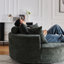 Fauteuil pivotant Fluffy Chenille-938418384
