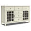 Buffet traditionnel à 3 portes en bois massif de 60 po avec moulures classiques et tablettes réglables Connaught-303860062