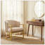 Chaise de lecture rembourrée avec structure en métal pour fauteuil, chambre à coucher ou bureau Modern Modern-130784929