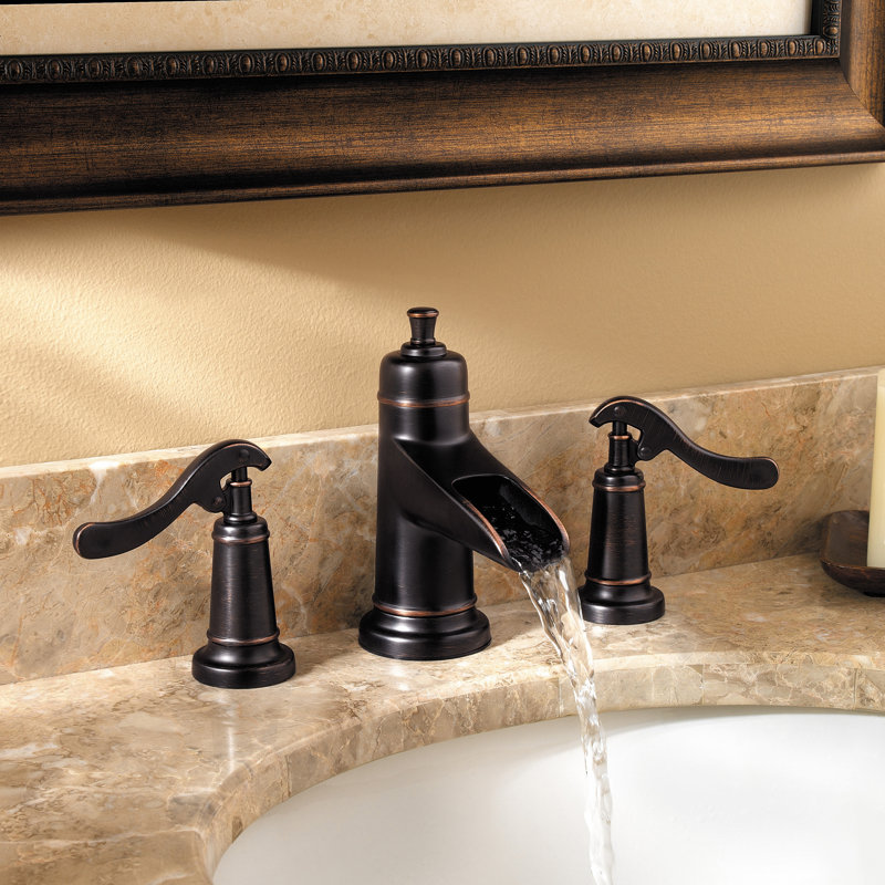 Ashfield Centerset Bathroom Faucet with Drain Assembly, Tuscan Bronze