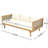 Wood Daybed With And Cushions To Infiltration  3 Seater 3 Wood, & Water- Aspects Seat-1027128083