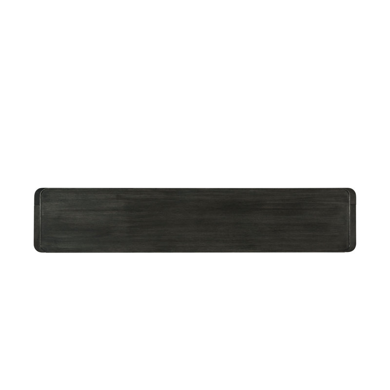 Repose Media Console, Charcoal Oak
