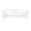 Lit de jour simple blanc avec table rabattable