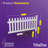 3ft H x 6ft W (1 Panel + 1 Post) No Dig WamBam Newport Fence Kit, White Vinyl Picket Fence, Easy Install Outdoor Fence for Backyard or Patio, DIY Decorative Fencing, ZP19002