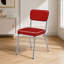 Chaises d'appoint rembourrées rouges et chromées (ensemble de 2)-1351935602-1351935601