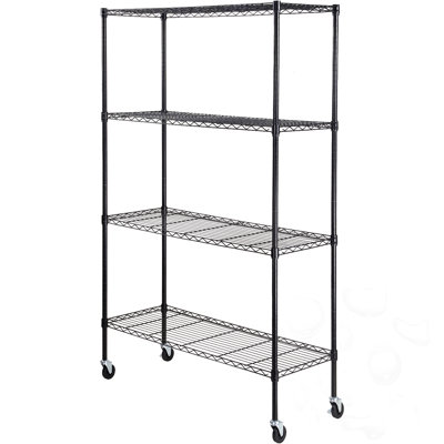 Support de rangement à 4 niveaux avec roulettes