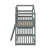 Twin Over Twin House Bunk Bed With Ladder-1752112713