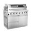 Îlot de barbecue au gaz naturel à 6 brûleurs de 101 pouces SC2404A avec fabrication en acier inoxydable et sortie 85 000 BTU