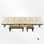 Ensemble de conversation modulaire 4 pièces avec coussins-797571840