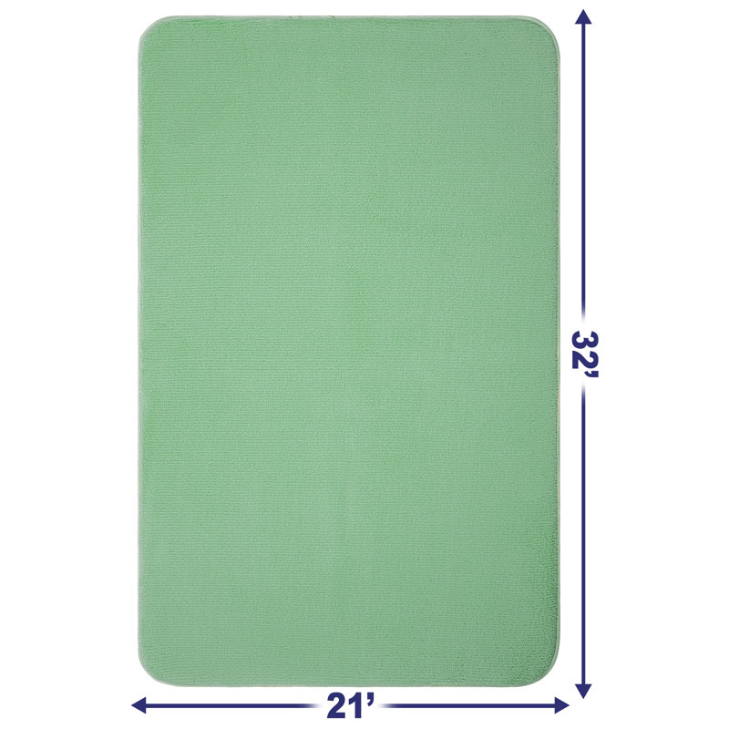 Tapis pour salle de bain en mousse 32 pouces Hillsdale, Vert sauge