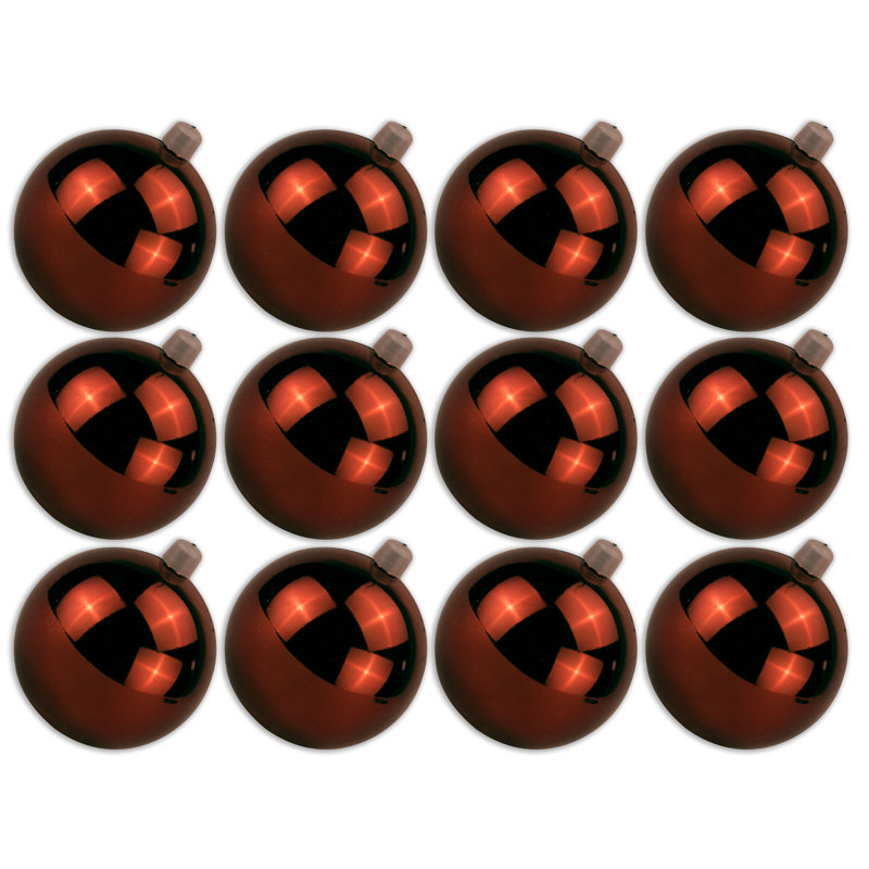 Ornement boule solide, 3 ", Cuivre