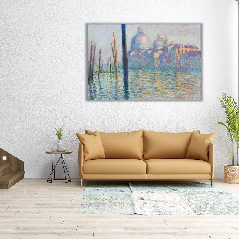 Le Grand Canal, 1908, reproduction d'art sur toile, H 40 po x l 60 po