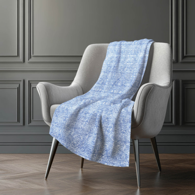 Jeté floral Sherpa ASB724 Addison, Sky Floral 1 