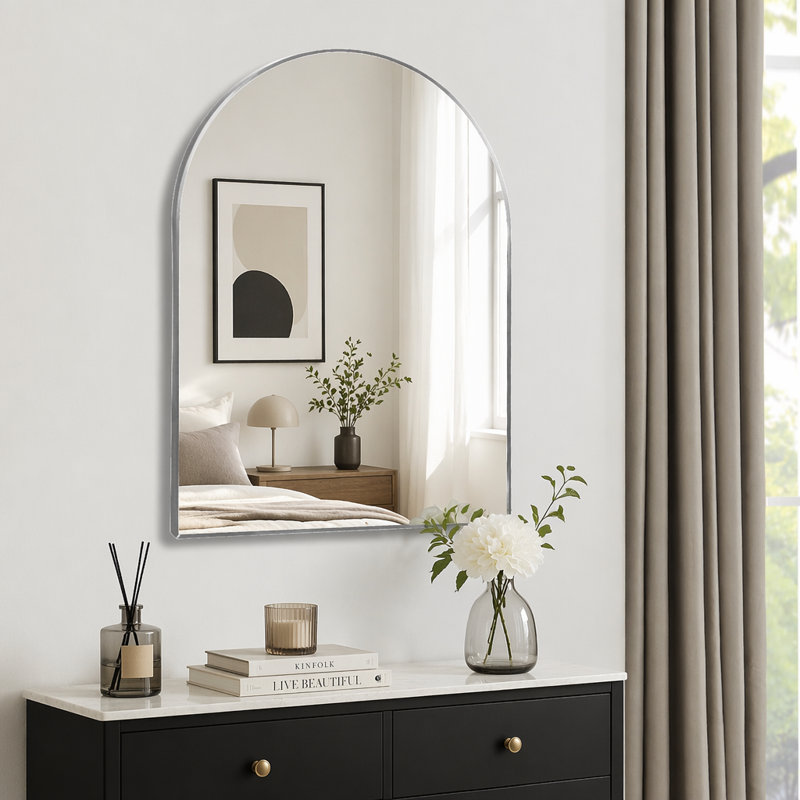 Miroir mural pour salle de bain, 30 po x 40 po, Argent