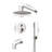 3-Function 10 In. Round Shower Head System With Hand Shower And Tub Spout (Valve Included)-113407218