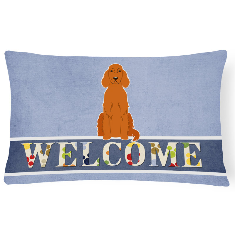 Coussin lombaire irlandais Welcome Setter