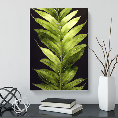 Watercolour Fern Leaf Vol.2 - Wrapped Canvas